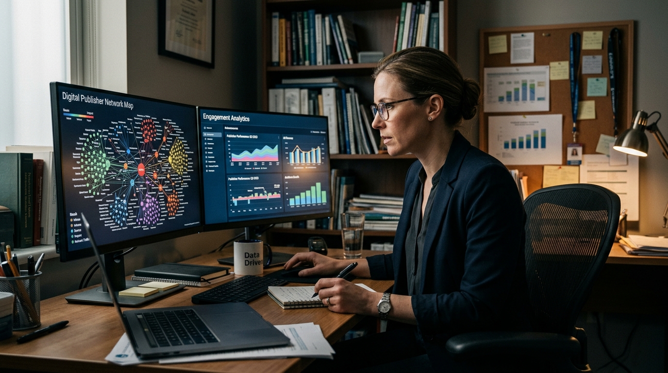 Research Investigator Analyzing Conference Mill Network Data
